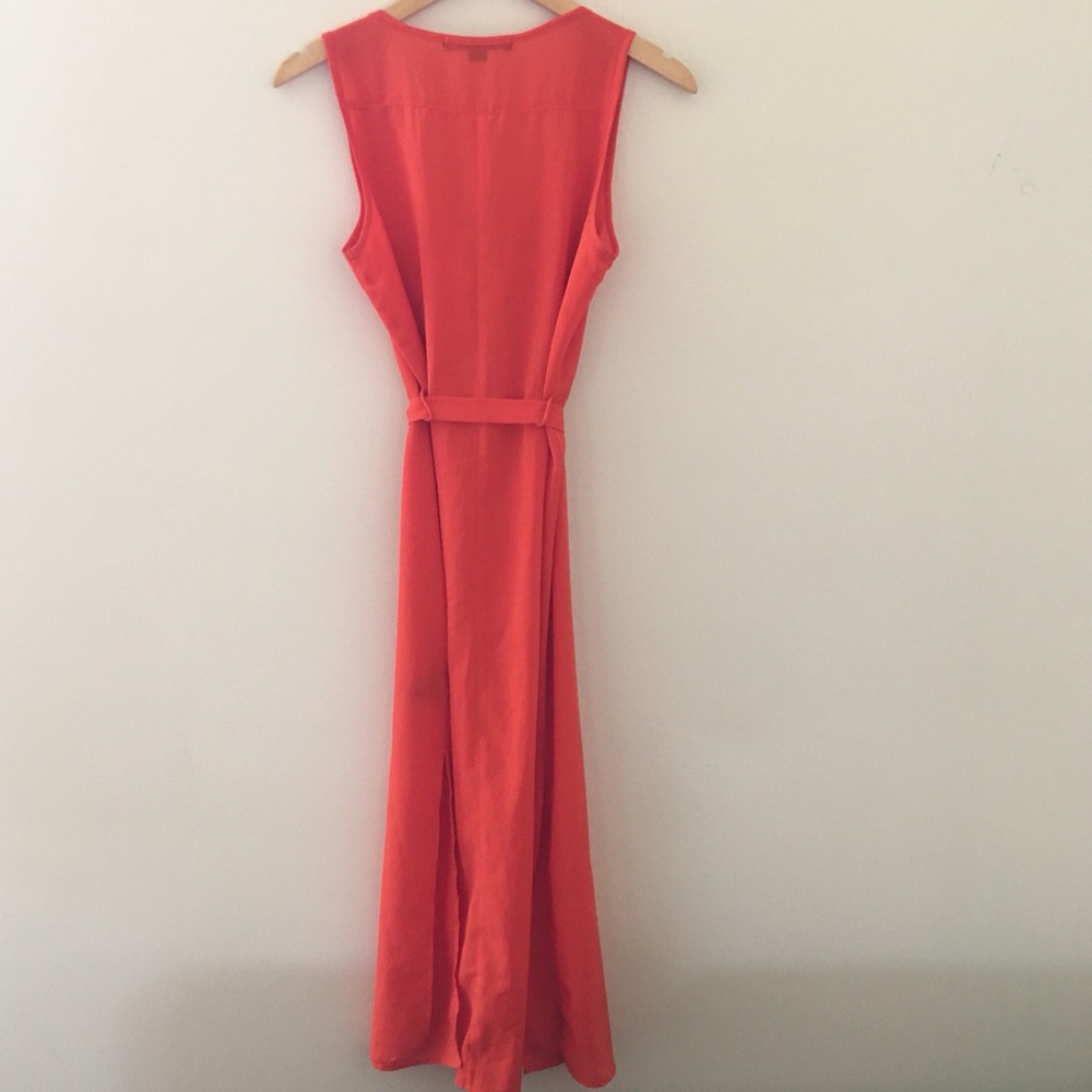 Orange Sleeveless Maxi Dress - Picture 8 of 10